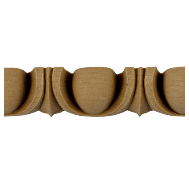 Historic 1-3/16"(H) x 13/16"(Relief) - Renaissance Egg & Dart Linear Moulding Design - Stain-Grade - [Compo Material] = ColumnsDirect.com