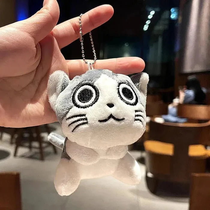10cm Mini Cute Kawaii Plush Cats Animal Stuffed Doll Key Ring Chain Pendant Soft Toy Kids Gift - FloofChonk