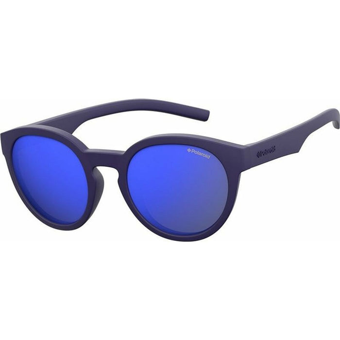 8019/S, Rubber Blue/Blue Mirror Polarised Lenses