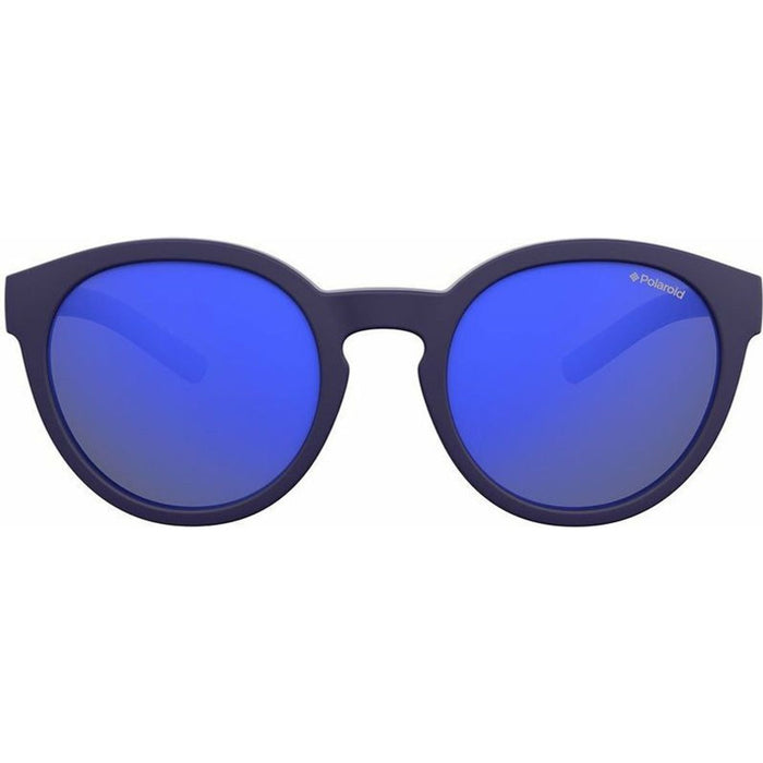 8019/S, Rubber Blue/Blue Mirror Polarised Lenses