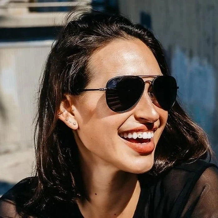 Blenders A Series Spider Jet Black Grey Polarised Lifestyle