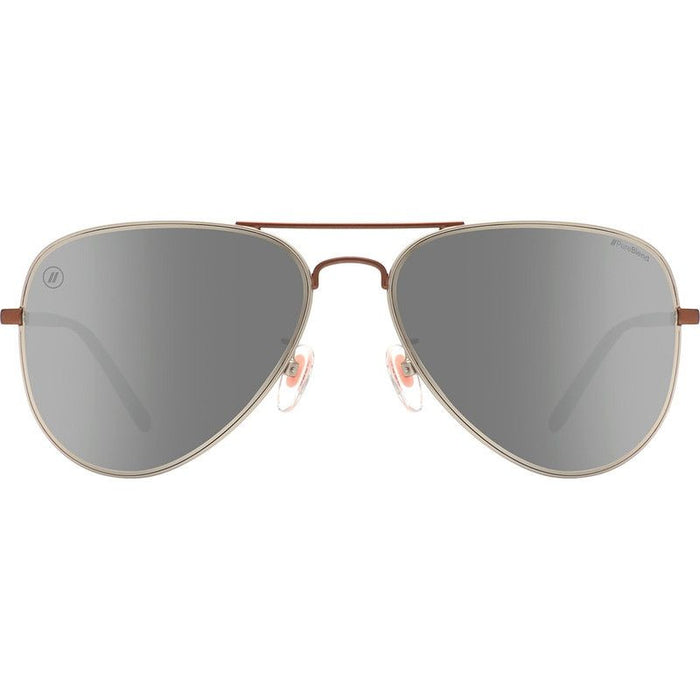 A Series, Mojave Ghost Matte Rose Gold/Silver PC Polarised Mirror Lenses