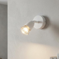Amalfi Gloss White Finish Single Kitchen Spotlight by Saxby Lighting — suits kitchens, living rooms & bedrooms