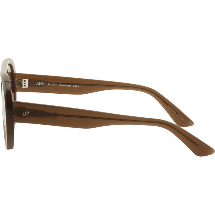 Bask Eyewear Andi Mocha Rose Polarised Side