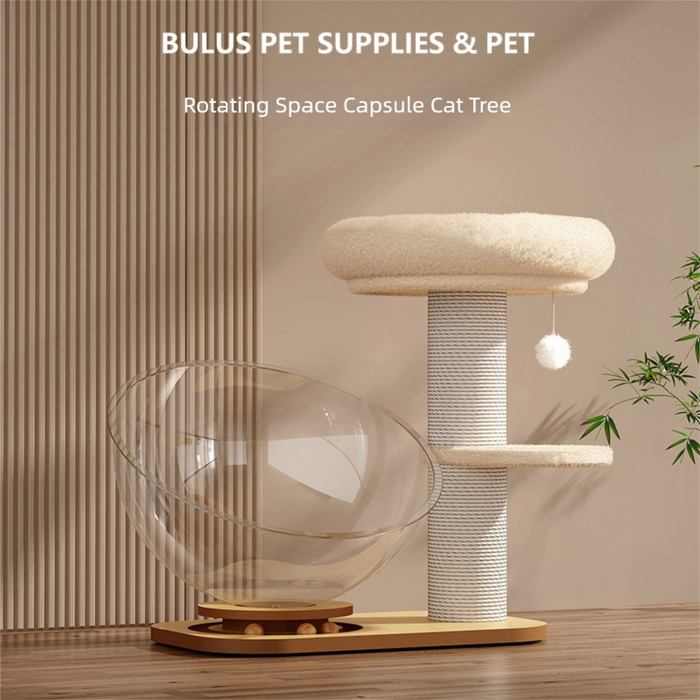 Arbre à chat de 51 cm avec capsule spatiale