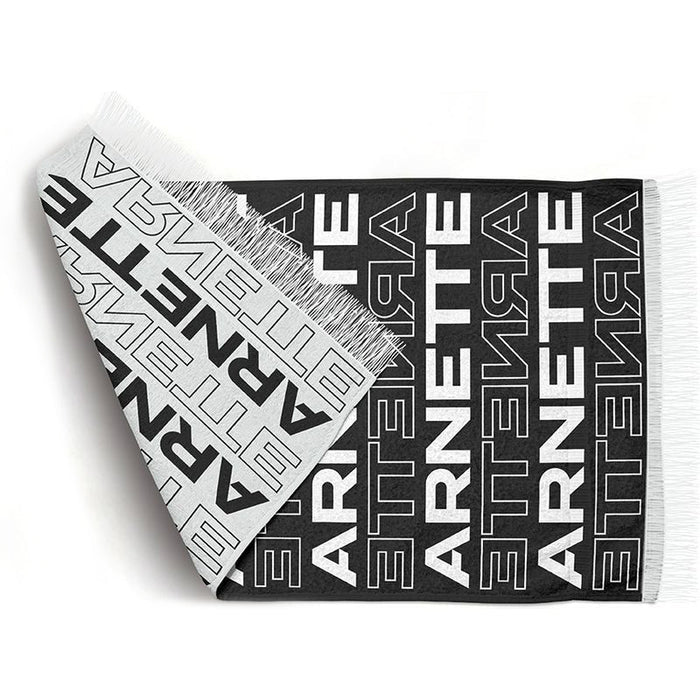 Arnette Towel, Black/White