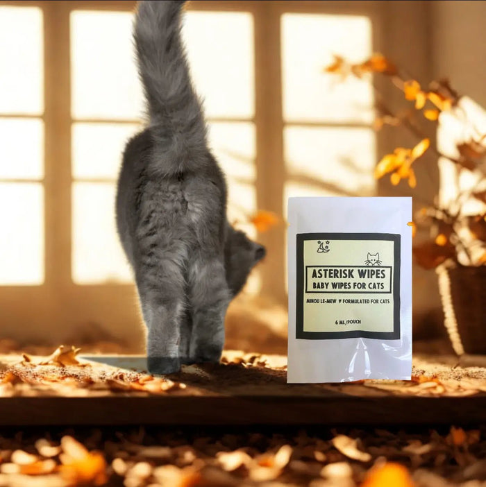 Asterisk Wipes | Botanical Cat Hygiene Wipes for Gentle Grooming by Minou Le - Mew - FloofChonk