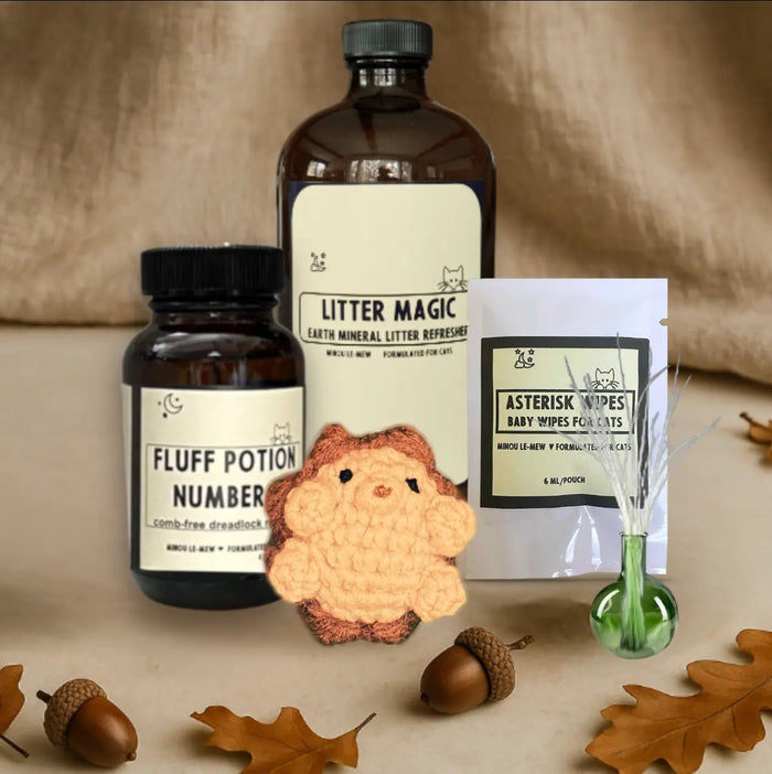 Asterisk Wipes | Botanical Cat Hygiene Wipes for Gentle Grooming by Minou Le - Mew - FloofChonk