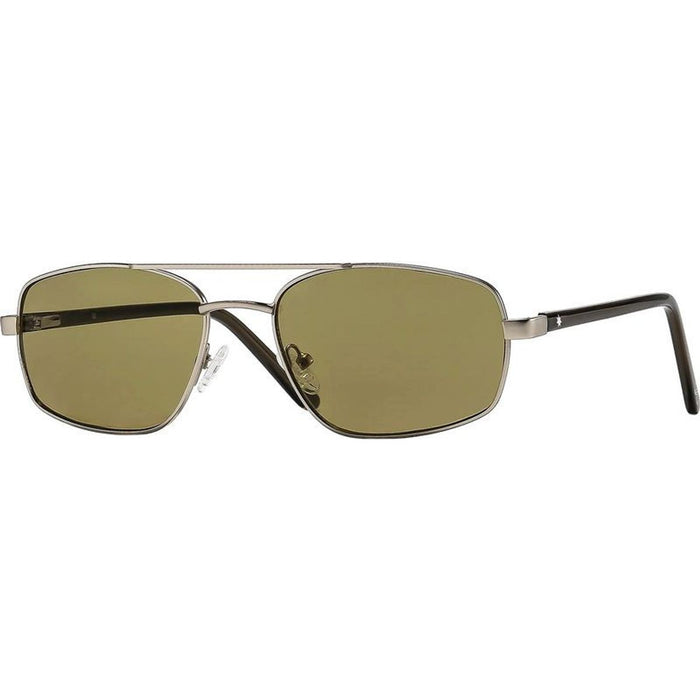 Astley, Matte Silver/Caper Green Lenses