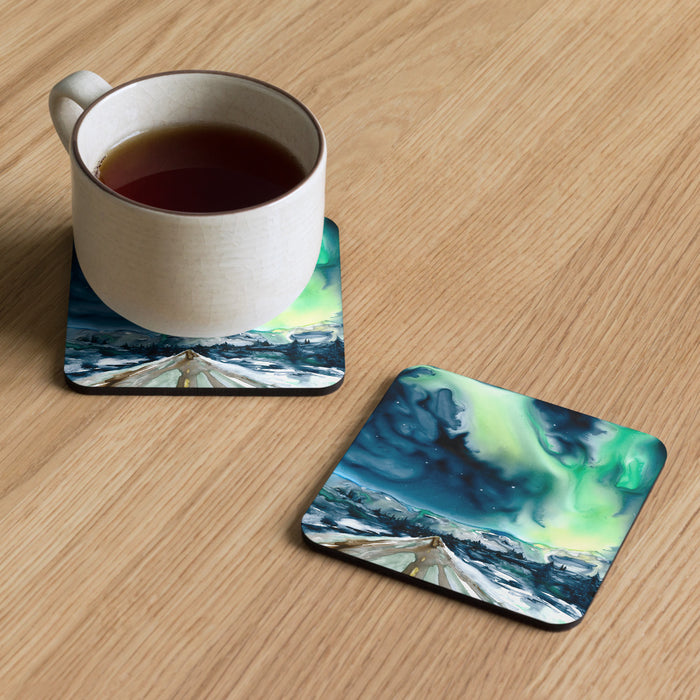 Aurora Borealis Coaster Set