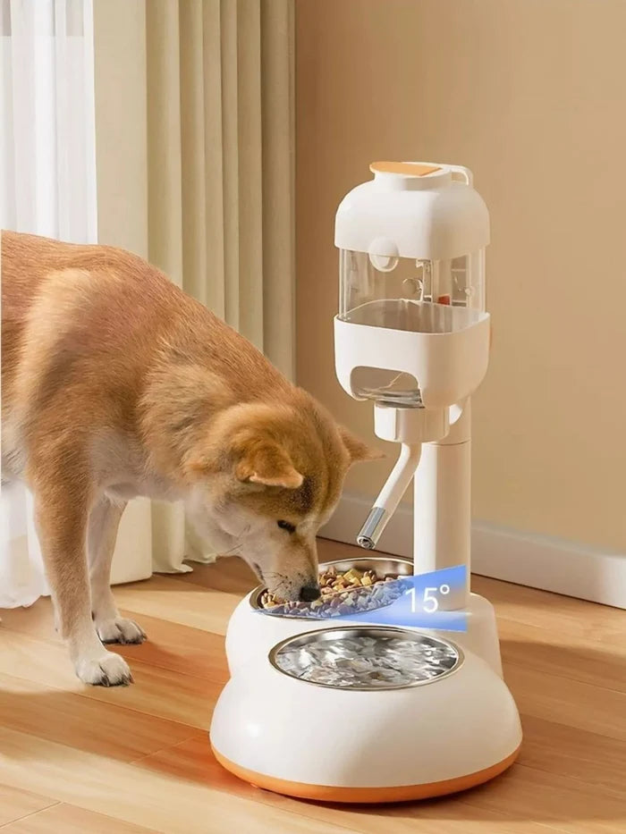 Automatic Pet Food and Water Dispenser Bowl - FloofChonk