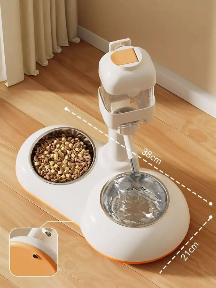 Automatic Pet Food and Water Dispenser Bowl - FloofChonk