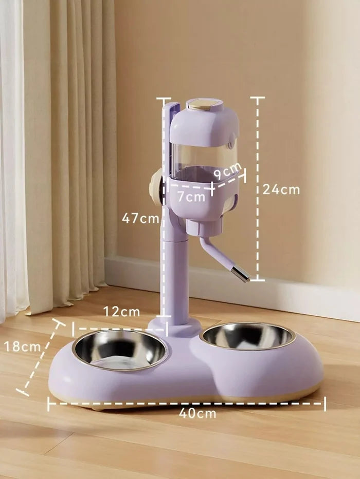 Automatic Pet Food and Water Dispenser Bowl - FloofChonk