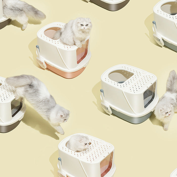 Bac à litière pour chat haut et amovible