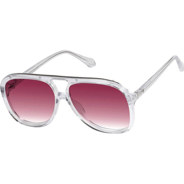 Bang, Crystal with Silver Metal Trim/Rose Gradient Lenses