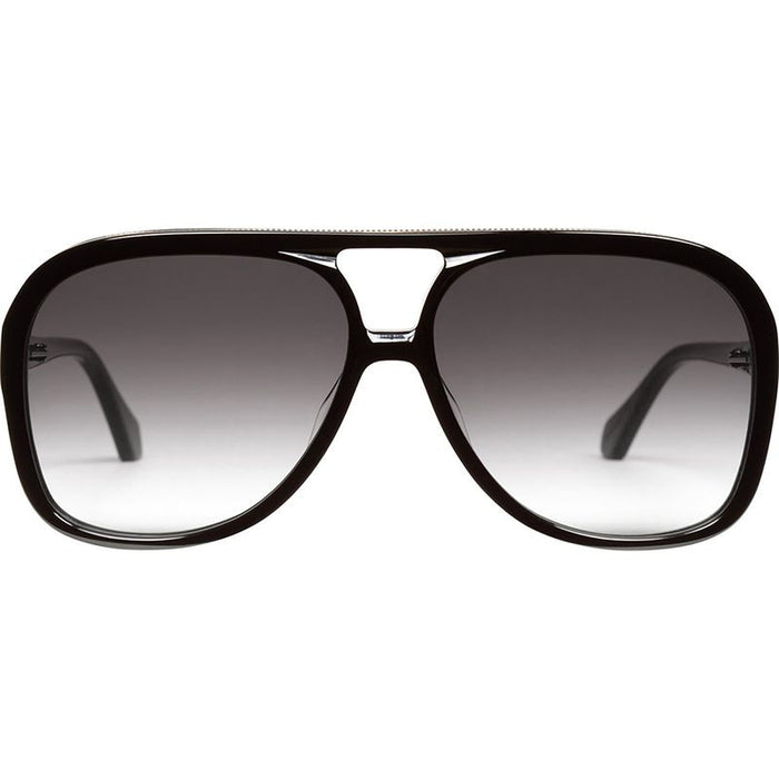 Bang, Gloss Black with Gold Metal Trim/Black Gradient Polarised Lenses