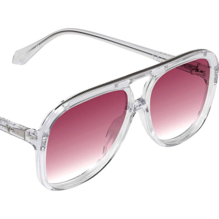 Bang, Crystal with Silver Metal Trim/Rose Gradient Lenses
