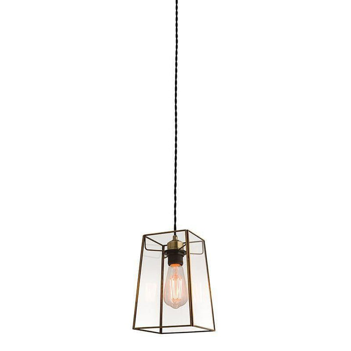 Beaumont Glass & Brass Easy Fit Ceiling Lamp Shade Light 60892