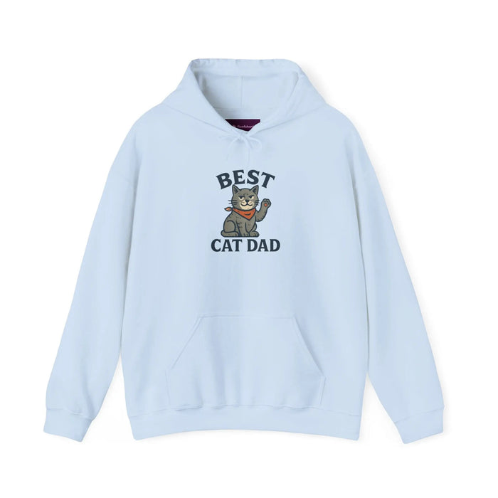 Best Cat Dad Hooded Sweatshirt, Cat Lover Gift, Funny Sweatshirt, Pet Dad Apparel, Cozy Cat Dad Hoodie - FloofChonk