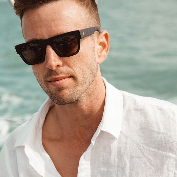 Billy, Matte Dark Tort/Brown Polarised Lenses