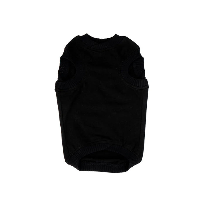Black Plain Tank Top
