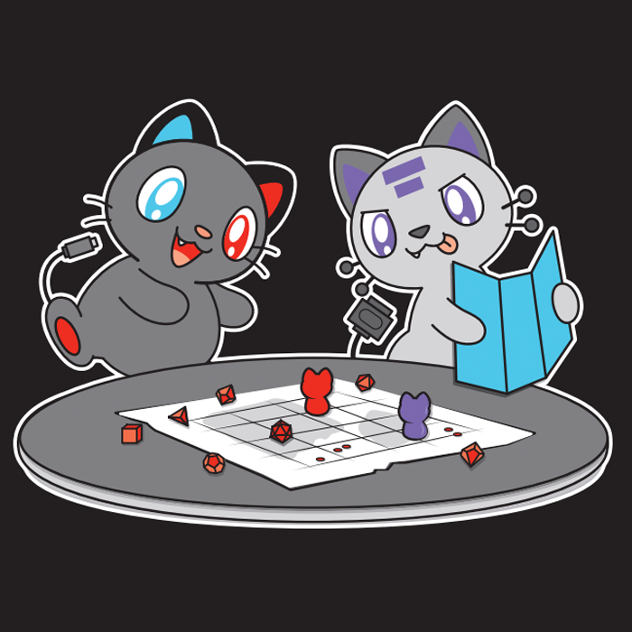 Board Game Neko & Gato Cat Mascot Shirt