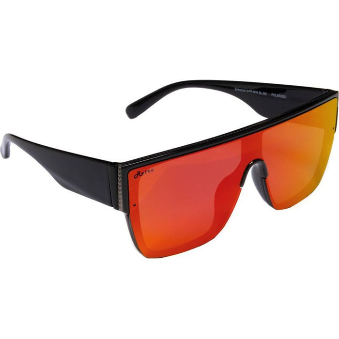 Bohemian PR4696, Shiny Black/Red Mirror Polarised Lenses