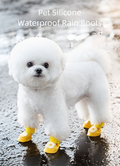 Bottes imperméables pour chiens de petite et moyenne taille, chaussures pour chiens pour la pluie