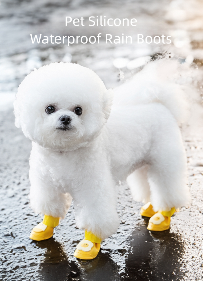 Bottes imperméables pour chiens de petite et moyenne taille, chaussures pour chiens pour la pluie