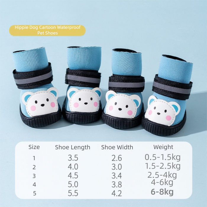Bottes imperméables pour chiens de petite et moyenne taille, idéales pour la pluie, taille 5