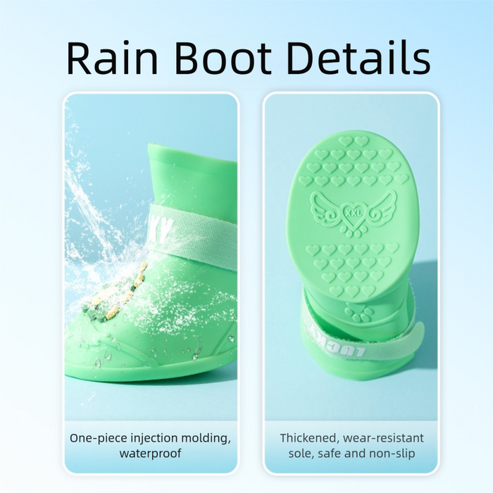 Bottes imperméables pour chiens de taille moyenne à grande, idéales pour la pluie