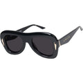 Bowery, Gloss Black with Gold Metal/Black Lenses