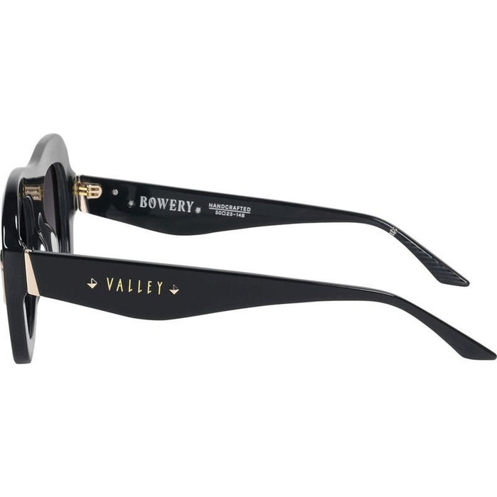 Bowery, Gloss Black with Gold Metal/Black Gradient Lenses