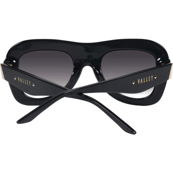 Bowery, Gloss Black with Gold Metal/Black Gradient Lenses