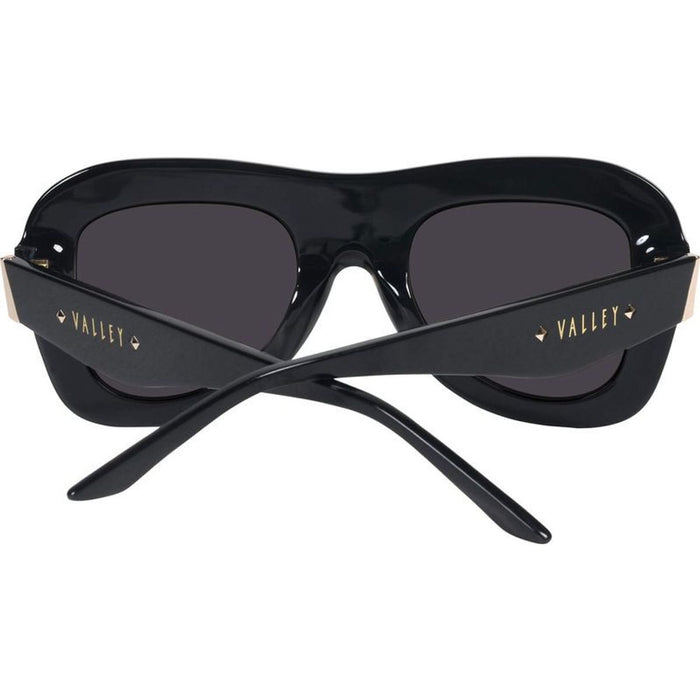 Bowery, Gloss Black with Gold Metal/Black Lenses