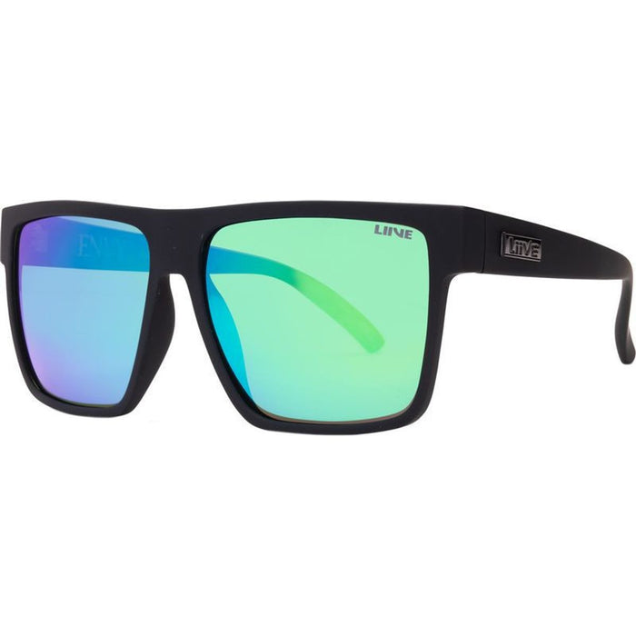 Brooksy Envy, Matte Black Floating/Green Mirror Polarised Lenses