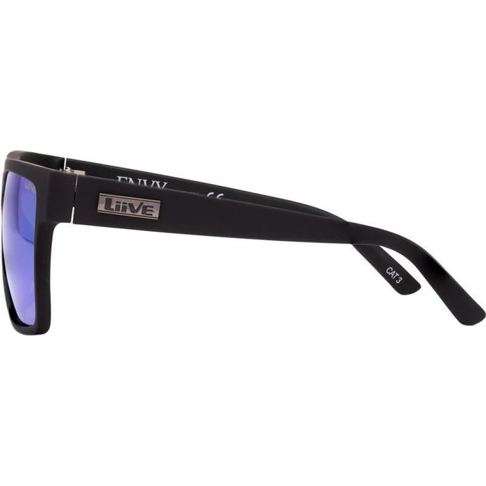 Brooksy Envy, Matte Black Floating/Green Mirror Polarised Lenses