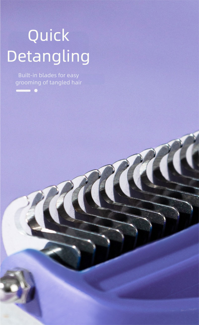 Brosse de toilettage pour animaux, râteau double face pour sous-poil de chiens et de chats