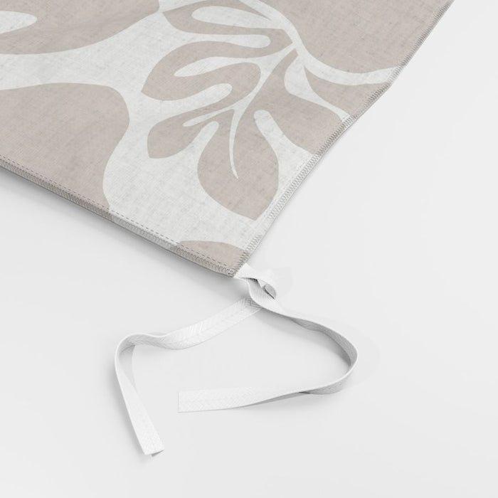 White and Chocolate Brown Hibiscus Hawaiian Flowers Duvet Cover -Medium Scale - Extremely Stoked