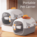 Cage de transport rigide à deux portes et ouverture par le haut pour animaux de compagnie, 49 cm