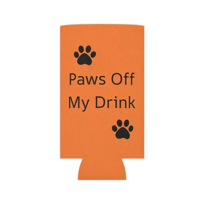 Can Cooler - Paws off My Drink Can Coozy by FloofChonk - FloofChonk