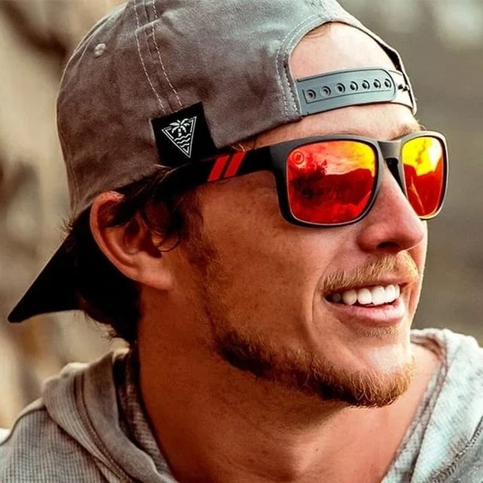 Blenders Canyon Red Strike Red Mirror Polarised Lifestyle
