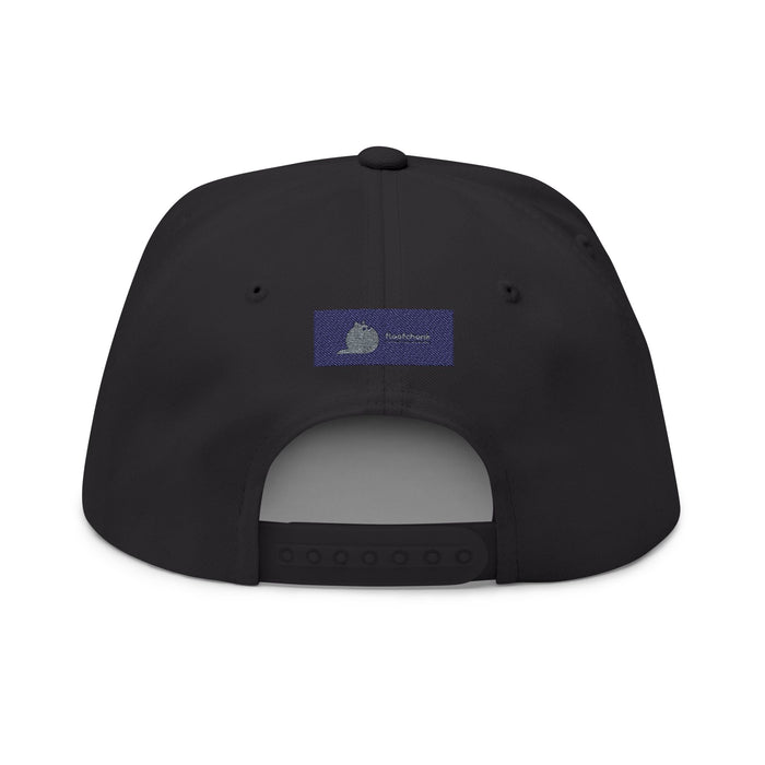 Cat Lady Energy Flat Bill Cap – Embroidered Snapback Hat - FloofChonk