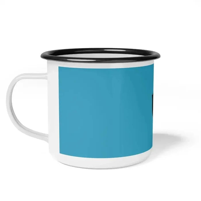 Cat Lover Enamel Camp Cup - Cute Kitty Design for Camping & Home - FloofChonk