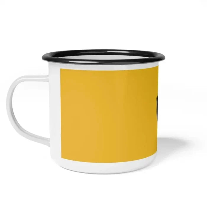 Cat Lover Enamel Camp Cup - Cute Kitty Design for Camping & Home - FloofChonk