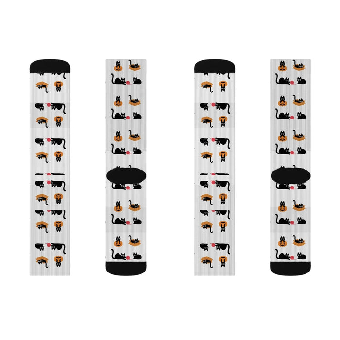 Cat Lovers Sublimation Socks - FloofChonk