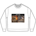 Cat Meme Long Sleeve Tee — "Today's mood: America is getting more paw - tastically chaotic" - FloofChonk