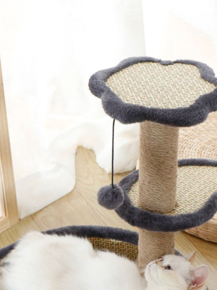 Cat Scratching Post with Cat Bed and Toy - FloofChonk