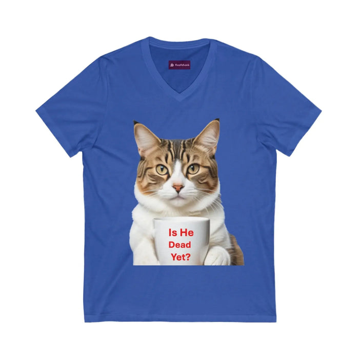 Cat V - Neck Tee - Funny Cat Lover Gift - FloofChonk