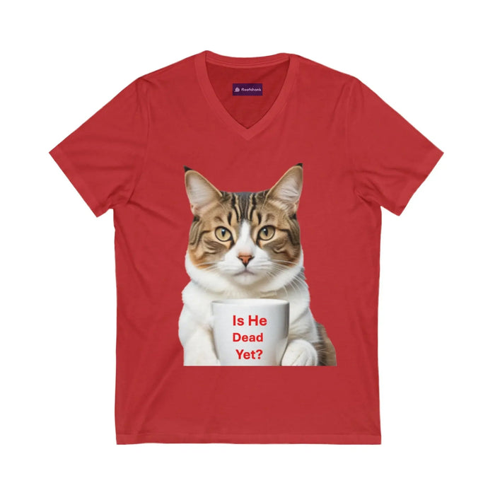 Cat V - Neck Tee - Funny Cat Lover Gift - FloofChonk
